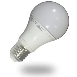 LED-lamppu A60 V-TAC VT-1853, 10W, 230V, 2700K, 806lm, IP20, Ø 60mm