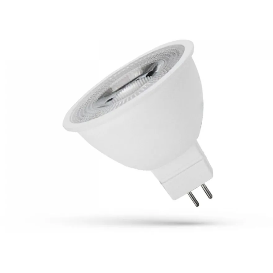 LED-lamppu Spectrum GU5.3 MR16 6W 12V SMD 55° linssillä, eri värilämpötiloja