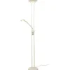 LED-lattiavalaisin Aneta Lighting Nice uplight, 3000K, valkoinen