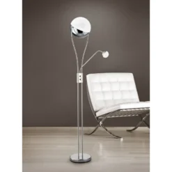 LED-lattiavalaisin Trio Chris, 300x1800 mm, kromi uplighter