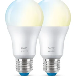 LED-älypolttimo WiZ, Wi-Fi, 2700-6500K, 8W, E27, 2kpl