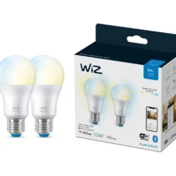 LED-älypolttimo WiZ, Wi-Fi, 2700-6500K, 8W, E27, 2kpl