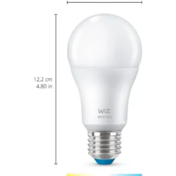 LED-älypolttimo WiZ, Wi-Fi, 2700-6500K, 8W, E27, 2kpl