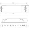 LED-muuntaja FTLIGHT 24V, 36W, IP20, himmennettävä TRIAC/push dimm