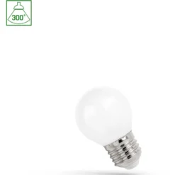LED-pallolamppu Spectrum E27 1W 230V 2700K