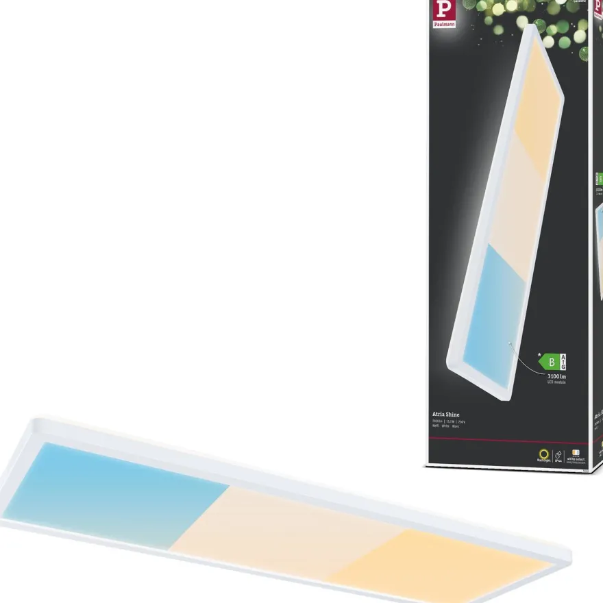 LED-paneeli Paulmann Atria Shine, kulmikas, IP44, 3000-6500K, eri kokoja