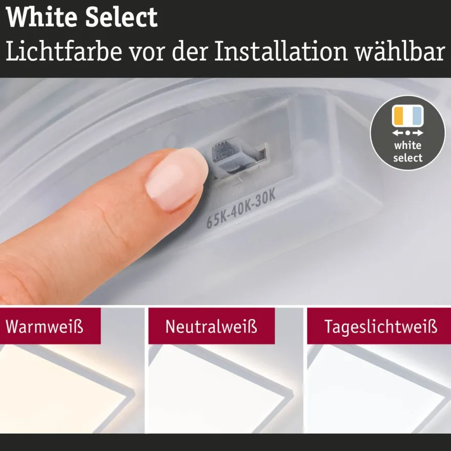 LED-paneeli Paulmann Atria Shine, kulmikas, IP44, 3000-6500K, eri kokoja