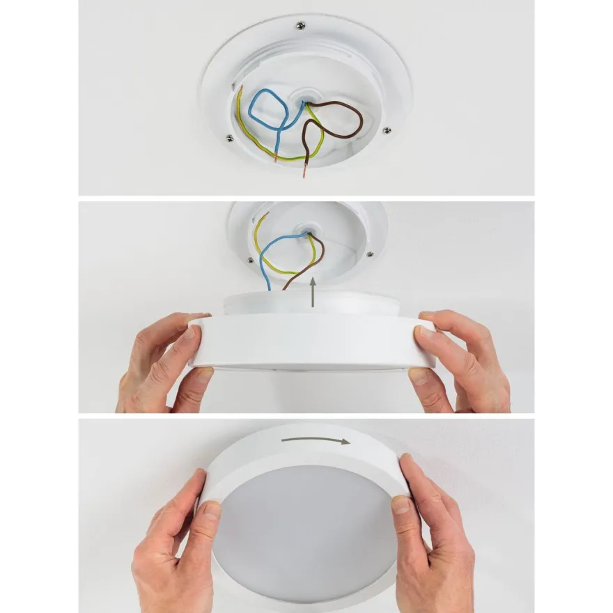 LED-paneeli Paulmann Cosara, IP44, Ø30cm, 15W, 3000K, eri värejä