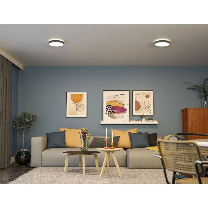LED-paneeli Paulmann Cosara, IP44, Ø30cm, 15W, 3000K, eri värejä