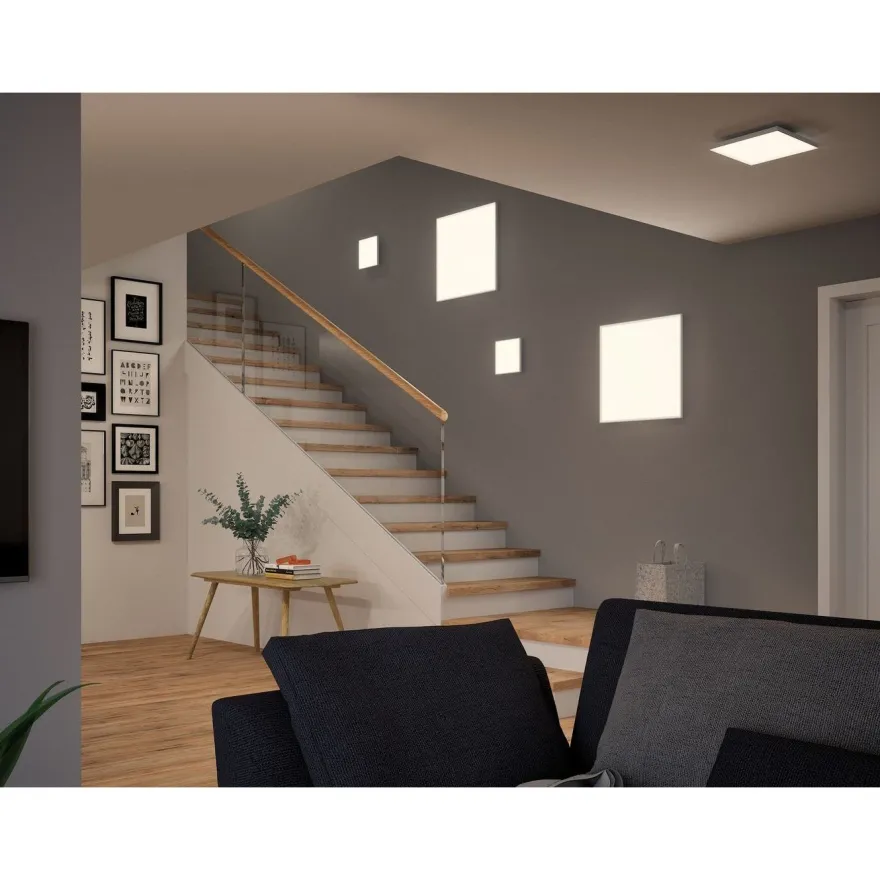 LED-paneeli Paulmann Velora, 60x60cm, 34W, 3000K, mattavalkoinen