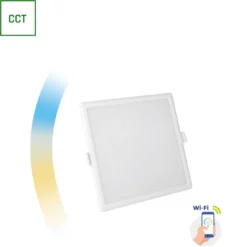 LED-paneeli Spectrum Algine Cct+Dim Wi-Fi Smart neliö upotettava, valkoinen, eri kokoja