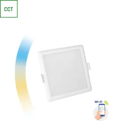 LED-paneeli Spectrum Algine Cct+Dim Wi-Fi Smart neliö upotettava, valkoinen, eri kokoja