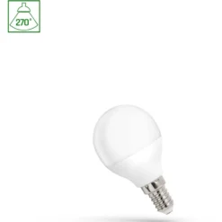 LED-päivänvalolamppu Spectrum E14 pallo 1W 230V 6000K