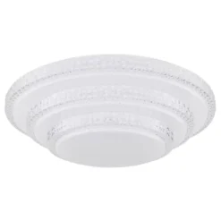LED-plafondi Globo Magnifique, Ø49.5cm, 30W, himmennettävä, valkoinen