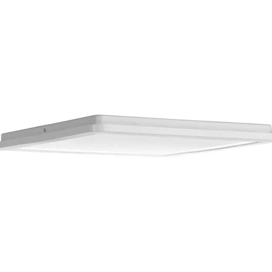 LED-plafondi Trio Camillus, 40x40 cm, valkoinen, IP44