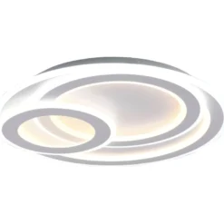 LED-plafondi Trio Mita, Ø50cm, mattavalkoinen