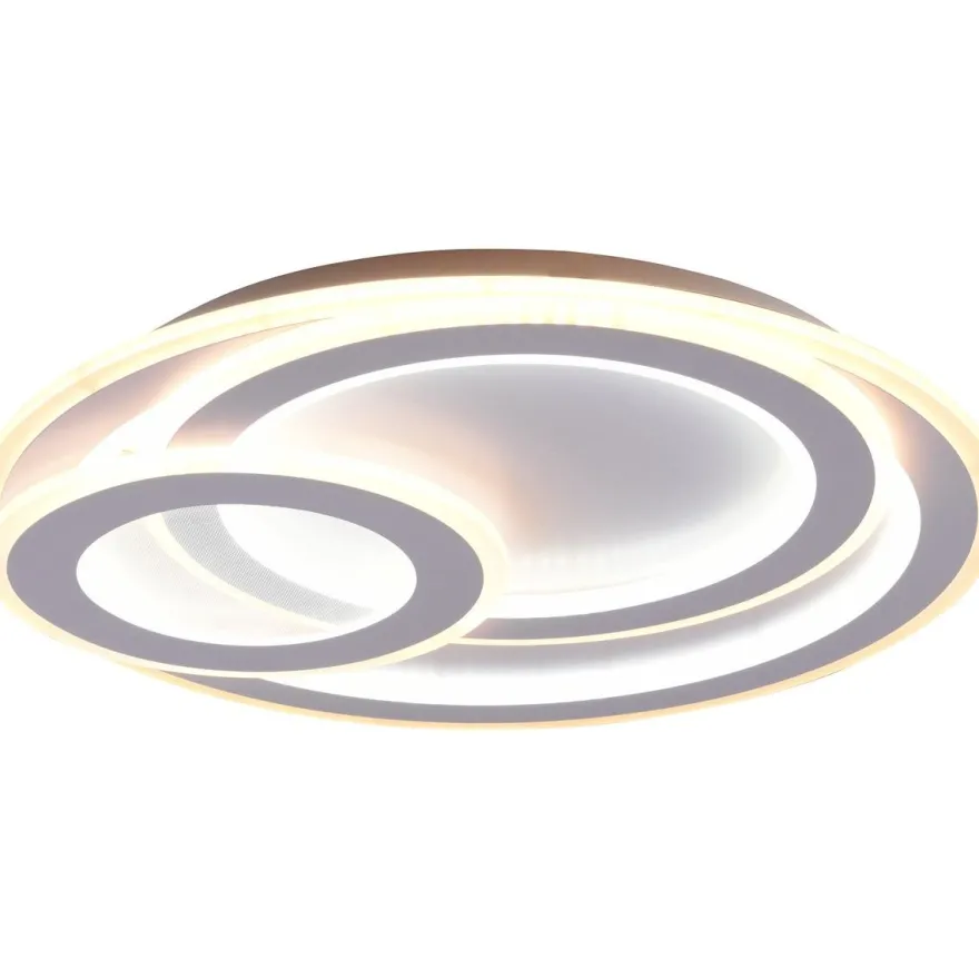 LED-plafondi Trio Mita, Ø50cm, mattavalkoinen