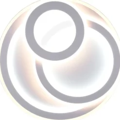 LED-plafondi Trio Mita, Ø50cm, mattavalkoinen