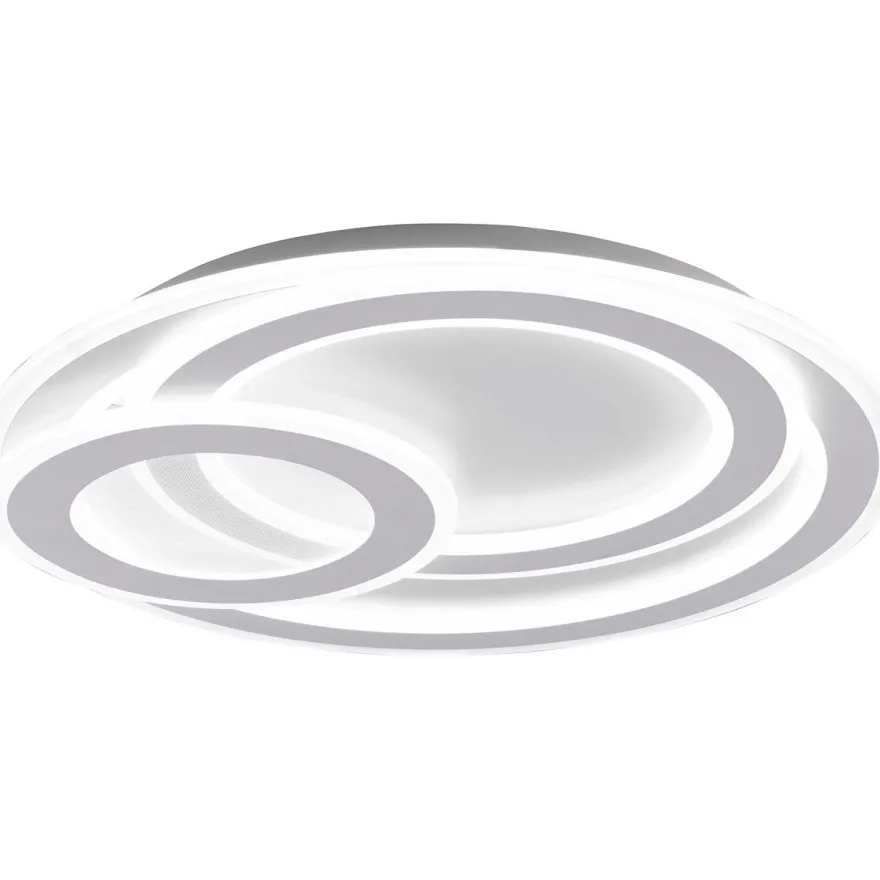 LED-plafondi Trio Mita, Ø50cm, mattavalkoinen