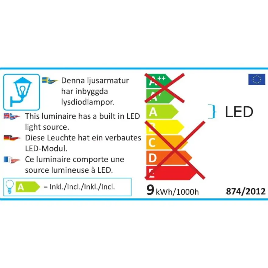 LED-Pollarivalaisin Konstsmide Cremona 7999-370, 8W HP, tummanharmaa