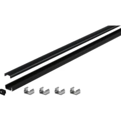 LED-profiili diffuusorilla Paulmann Base, musta, eri kokoja
