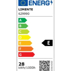 LED-profiili Limente LED-LUXOR 20 LUX, 3000K, 28W, musta, 2m