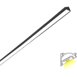 LED-profiili Limente LED-LUXOR 20 LUX, 3000K, 28W, musta, 2m