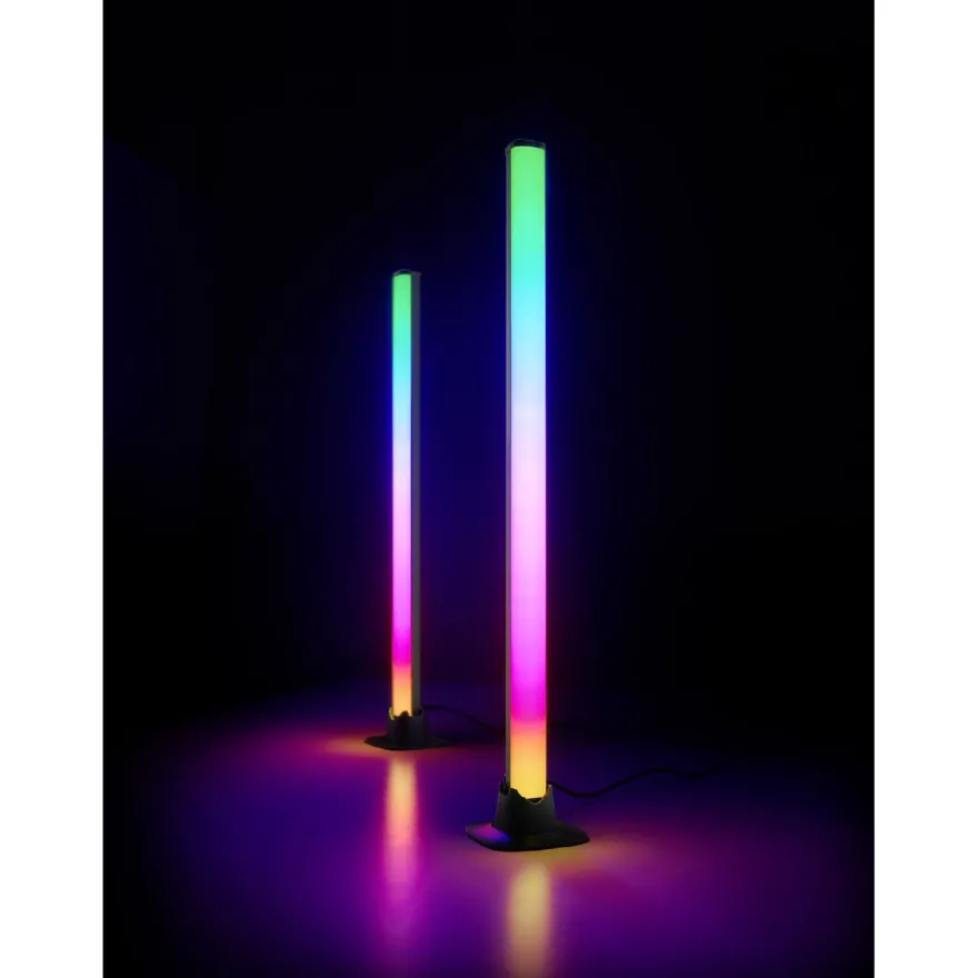 LED-pöytävalaisin Trio Boy, 2 kpl, musta, RGB