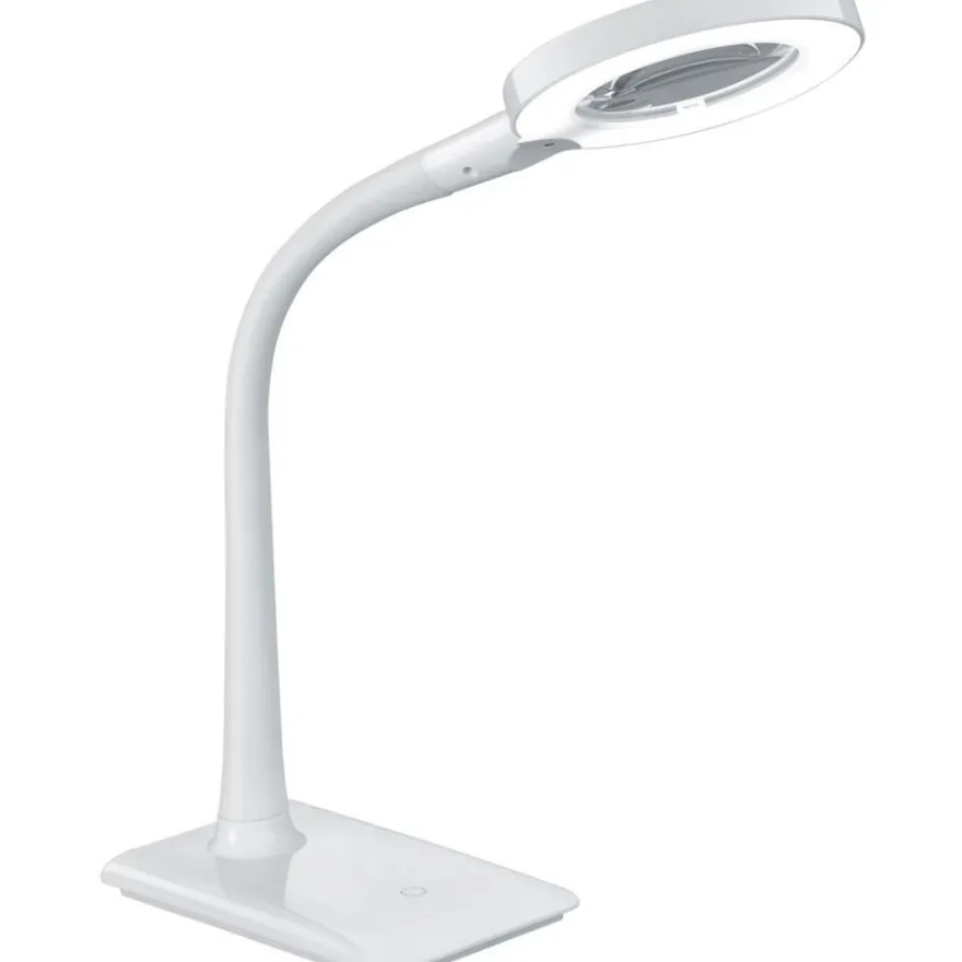 LED-pöytävalaisin Trio Lupo Ø 135x350 mm, valkoinen