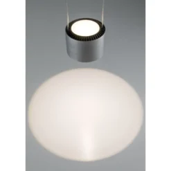 LED-riippuvalaisin Paulmann Aldan, 2700K, himmennettävä, musta/harjattu alumiini