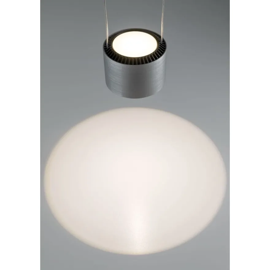 LED-riippuvalaisin Paulmann Aldan, 2700K, himmennettävä, musta/harjattu alumiini