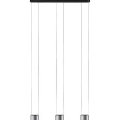 LED-riippuvalaisin Paulmann Aldan, 2700K, himmennettävä, musta/harjattu alumiini