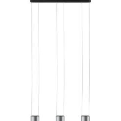 LED-riippuvalaisin Paulmann Aldan, 2700K, himmennettävä, musta/harjattu alumiini