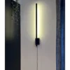 LED-seinävalaisin Aneta Lighting Stecco, 65cm, musta