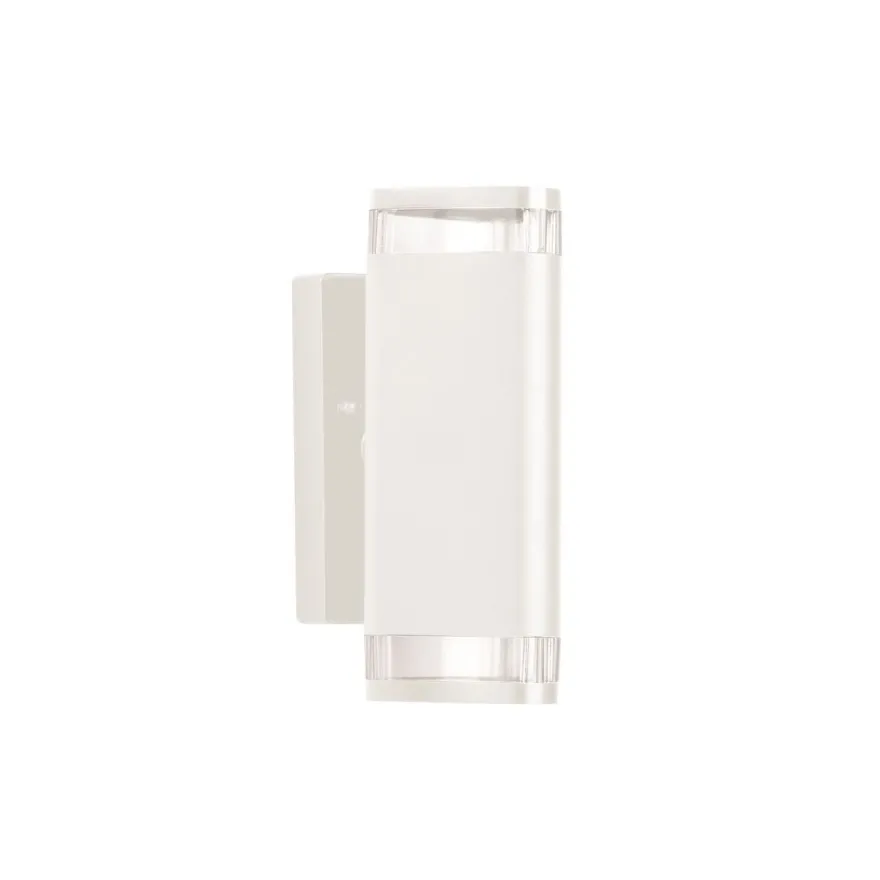 LED-seinävalaisin FTLIGHT Dana, GU10, 2x28W, IP44, valkoinen