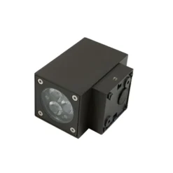 LED-seinävalaisin FTLIGHT Style Square, 2x3W, IP54, 4000K, grafiitinharmaa