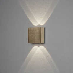 LED-seinävalaisin Konstsmide Chieri, 2x2W, messinki