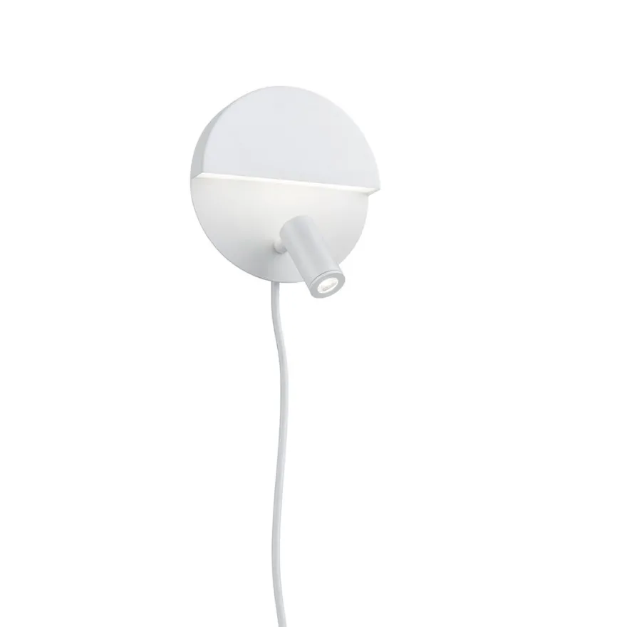LED-seinävalaisin Trio Mario Ø160x105 mm mattavalkoinen