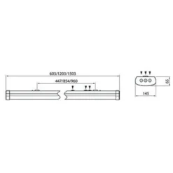 LED-teollisuusvalaisin Airam Optimus, 1200mm, IP44, 45W/830, 4500lm