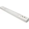 LED-työpistevalaisin Ensto Ami AL124L1460, 20W/830/840, 1462mm, 2x2-osainen pistorasia + kytkin, valkoinen