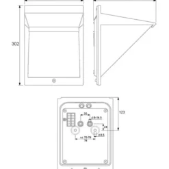 LED-ulkoseinävalaisin Ensto AVR8 eWay, IP44, 9W/840, alumiini, polykarbonaattikuvulla