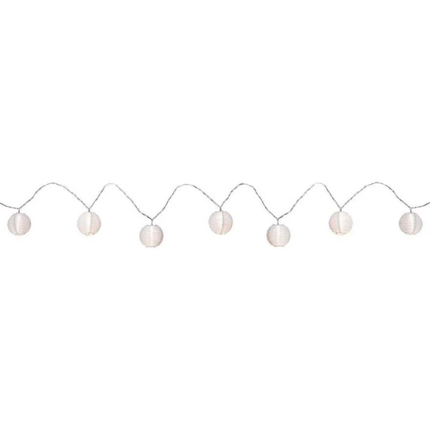 LED-valoketju Paulmann Fairy lights, IP44, 3.6m, 3000K, paristokäyttöinen, valkoinen