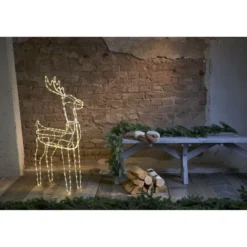LED-valokoriste Star Trading Tuby Deer koristeporo 105 cm