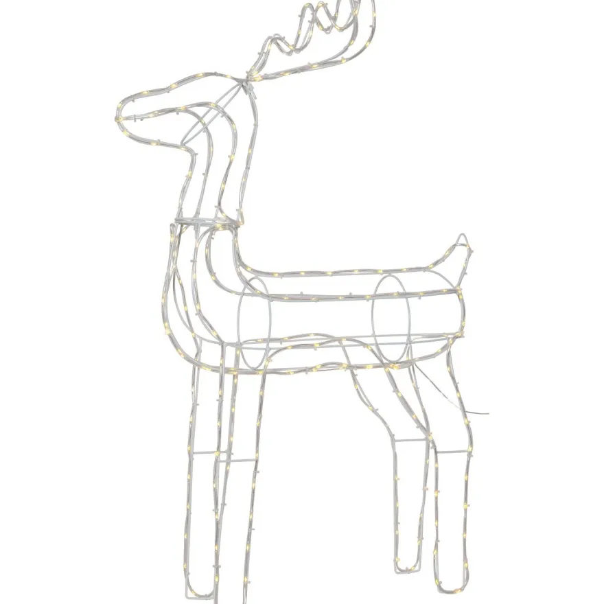 LED-valokoriste Star Trading Tuby Deer koristeporo 105 cm