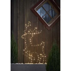 LED-valokoriste Star Trading Cupid porosiluetti, 88cm, musta