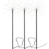 LED-valokoriste Star Trading Firework Outdoor, 3-osainen, musta