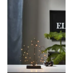 LED-valokoriste Star Trading Stary, 27.5cm, musta