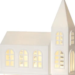 LED-valokoriste Star Trading Vinter kirkko, valkoinen