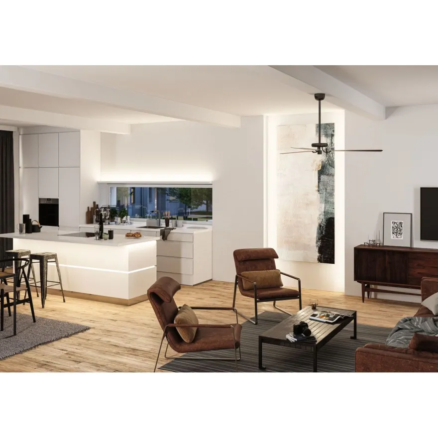 LED-valonauha Paulmann MaxLED 500 Full-Line COB, kulmaosa, 0.3W, 833lm/m, 800LEDs/m, 2700K