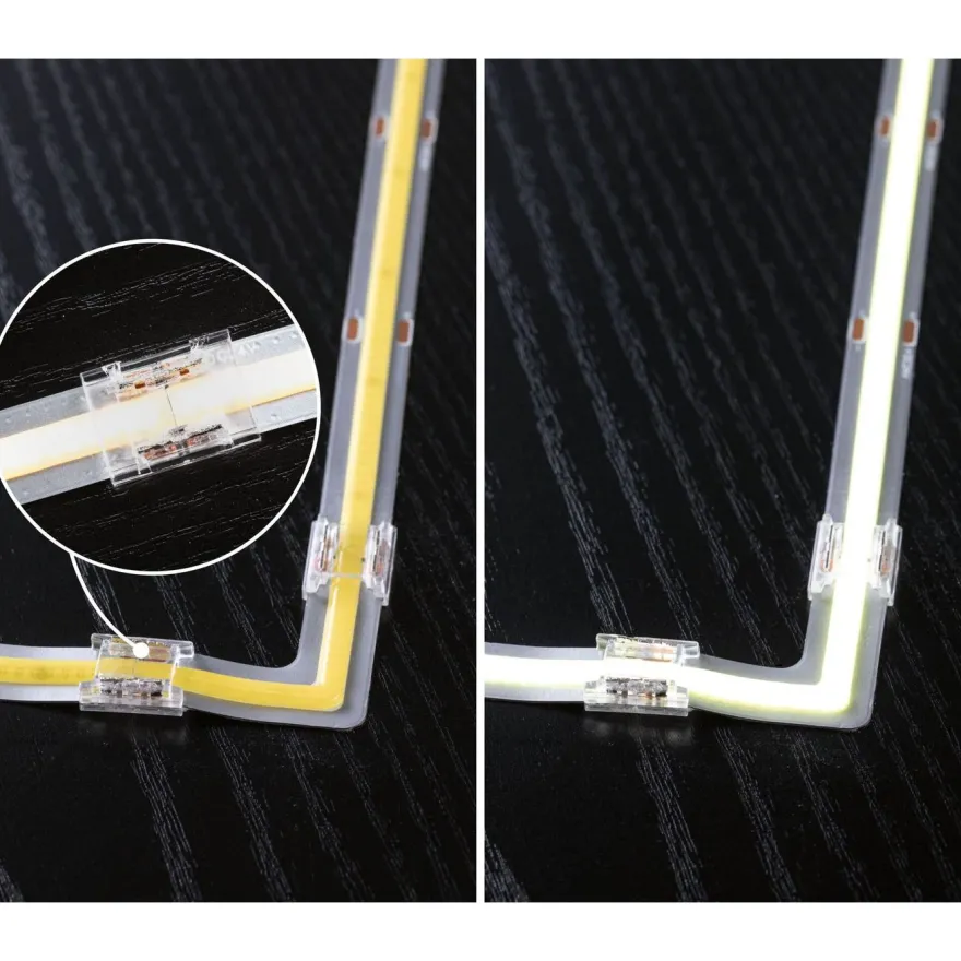 LED-valonauha Paulmann MaxLED 500 Full-Line COB, kulmaosa, 0.3W, 833lm/m, 800LEDs/m, 2700K